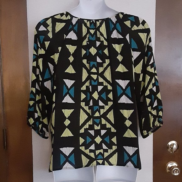 RUBY RD/CRINKLE RAYON BLOUSE/MEDIUM - Picture 3 of 10